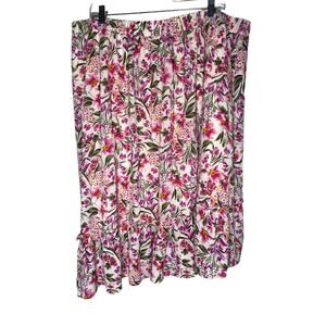 Lane Bryant Floral Skirt 22/24